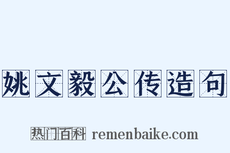 姚文毅公传造句是什么意思的图片